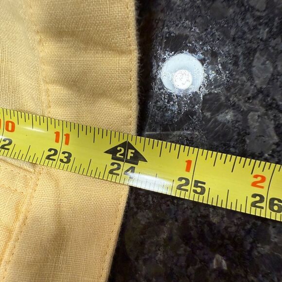 Chico’s yellow linen top - Picture 9 of 9